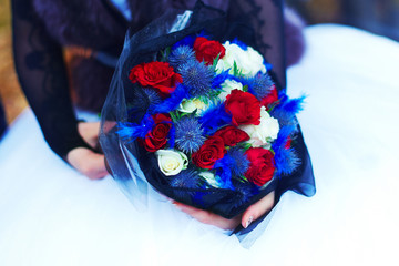 Very uncommon beautiful stylish concept bridal bouquet