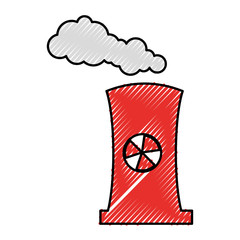 factory chimney isolated icon vector illustration design