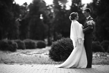 Wedding black and white photo poster