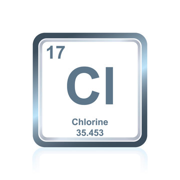 Chemical element chlorine from the Periodic Table