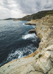 Thasos sea cliffs