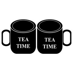 Cup of tea icon isolated on white background