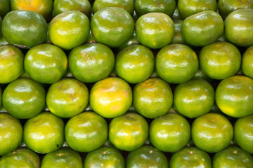 background with fresh Orange fruit in market