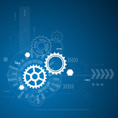 Abstract technological background. Vector illustration.