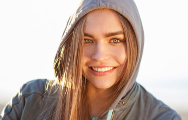 Young happy girl portrait