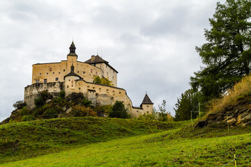 Fototapeta na wymiar Castle Tarasp in Scuol, Canton Grisons in Switzerland