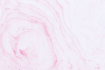 Suminagashi marble texture hand painted with red ink. Digital paper. Fascinating liquid abstract background.