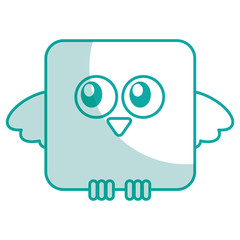 Obraz premium cute bird expression comic vector illustration design