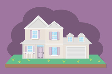 house building design.vector and illustration