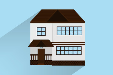 house building design.vector and illustration