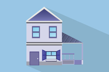 house building design.vector and illustration