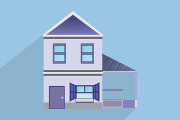 house building design.vector and illustration