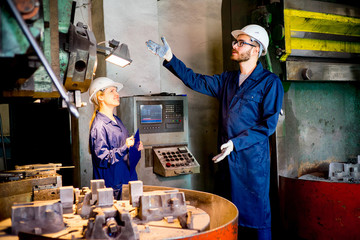 Modern factory personnel