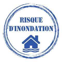 Logo risque d'inondation.