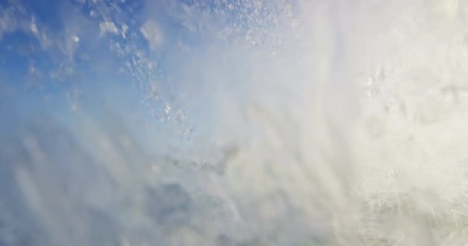 Young Man Kite Surfing in Slow Motion
