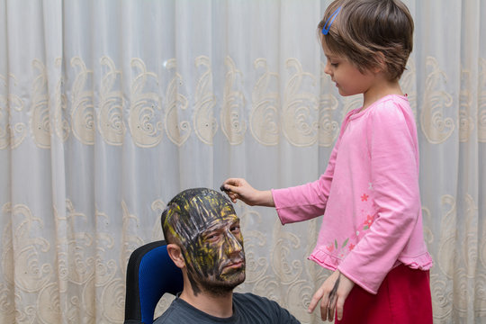 Daddy make up time