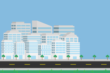 Obraz premium The city landscape. vector and illustrator