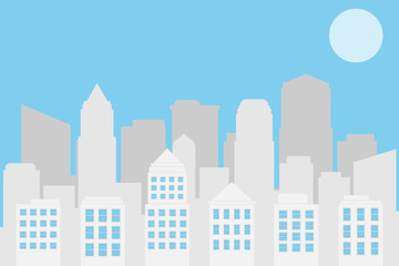 The city landscape. vector and illustrator