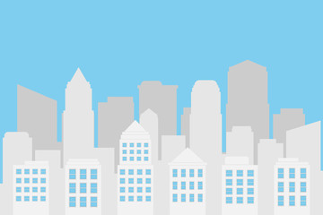 The city landscape. vector and illustrator