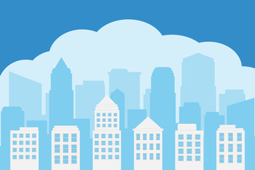 Obraz premium The city landscape. vector and illustrator