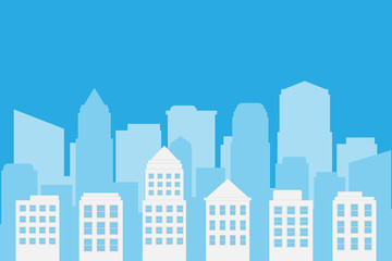 The city landscape. vector and illustrator