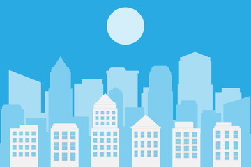 Fototapeta premium The city landscape. vector and illustrator