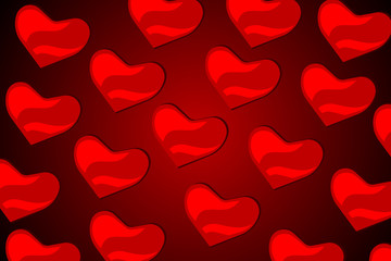 valentine love heart background.vector and illustration