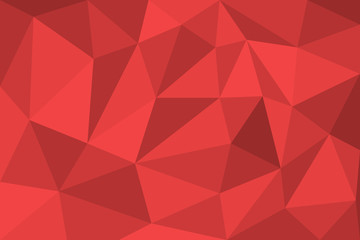 Obraz na płótnie Canvas red abstract polygon art wallpaper background.vector and illustration