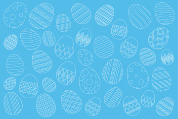 White easter rabbit.vector and illustration