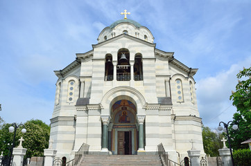 Obraz premium Собор Святого князя Владимира. Усыпальница русских адмиралов. Севастополь, Крым