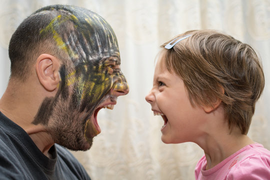 Daddy make up time