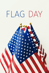 text flag day and american flag