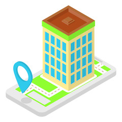 Isometric location application