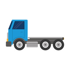 cargo truck icon over white background vector illustration