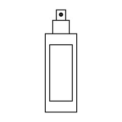 facial cream bottle icon over white background vector illustration