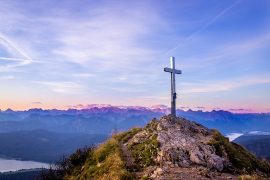 Berggipfel Heimgarten, Bayern