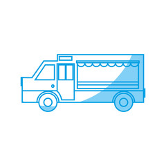 food truck icon over white background vector illustration