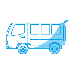 van vehicle icon over white background vector illustration