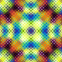 Seamless background. Geometric abstract diagonal pattern in low poly pixel art style.