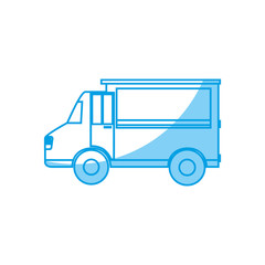 cargo truck icon over white background vector illustration