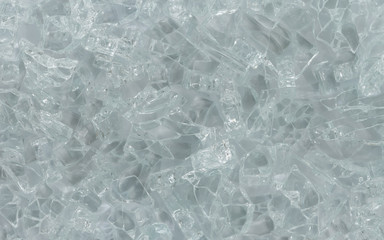 Pieces of broken glass background.