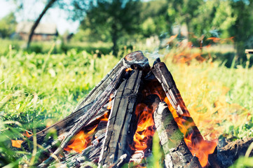 fire outdoors