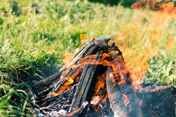 fire outdoors