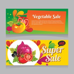 vegetable sale banner