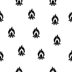 Bonfire seamless pattern.