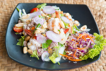 Glass Noodle Spicy Salad in dish