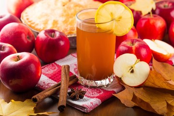 Hot apple cider.