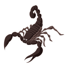 Cartoon brown Scorpion