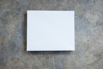 White empty packing cardboard box