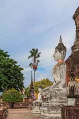 Obraz premium Big Budha Statue in temple of Thailand